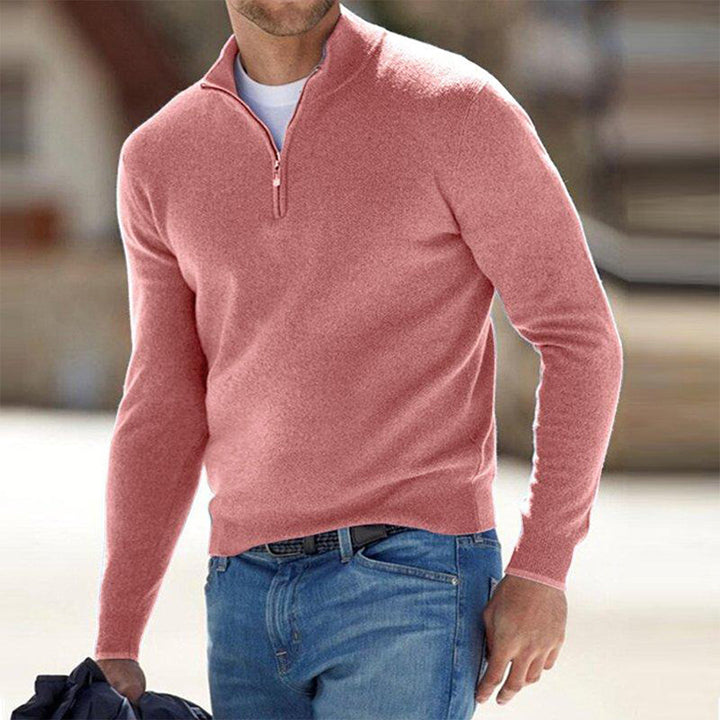 Comfortable Men's Sweater with Zipper - Milo