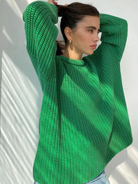 Oversized Grof Gebreide Trui voor Dames - Amara