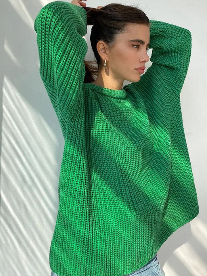 Oversized Grof Gebreide Trui voor Dames - Amara