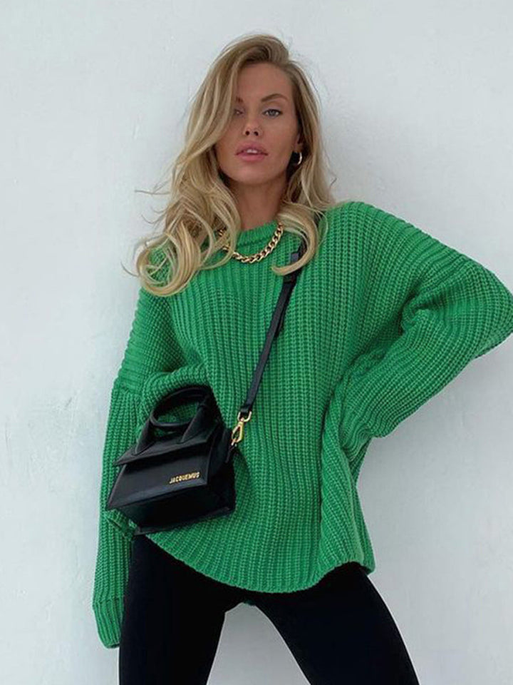 Oversized Grof Gebreide Trui voor Dames - Amara