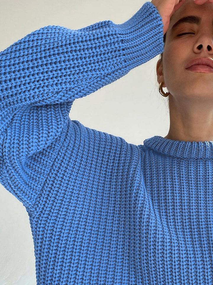 Oversized Grof Gebreide Trui voor Dames - Amara