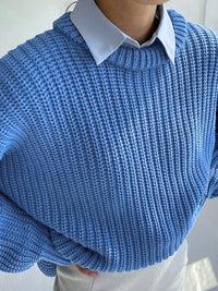 Oversized Grof Gebreide Trui voor Dames - Amara