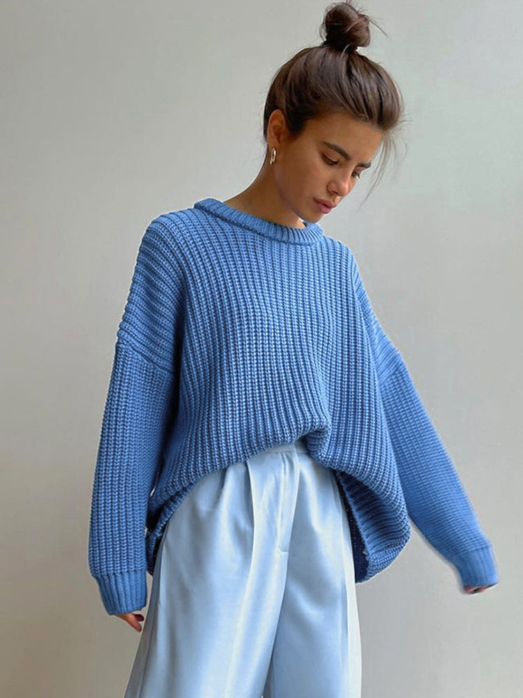 Oversized Grof Gebreide Trui voor Dames - Amara