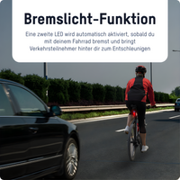 Lampka rowerowa bezpieczeństwa tylna - BrightSafe