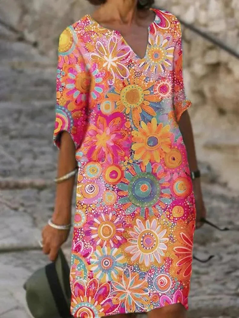 Zomerjurk met Bloemenprint - Marisol