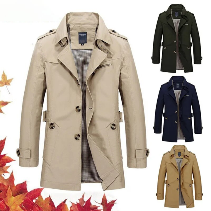 Sammy Jackson™ Płaszcz Trench | Stylowy długi płaszcz