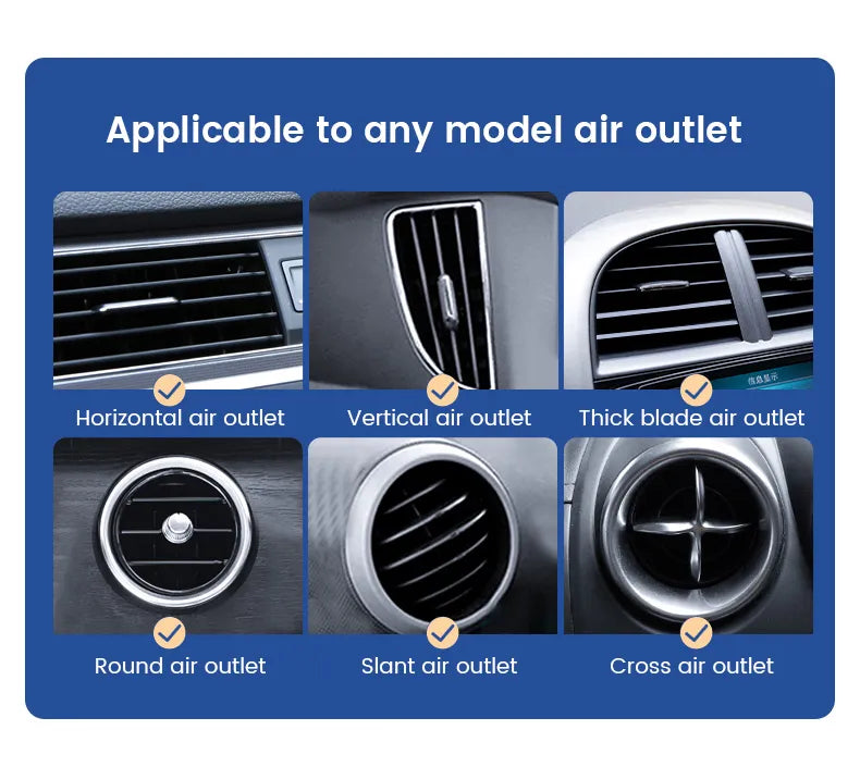 Sammy Jackson™ Car Holder | Op ventilatie gemonteerde mobiele telefoonstandaard