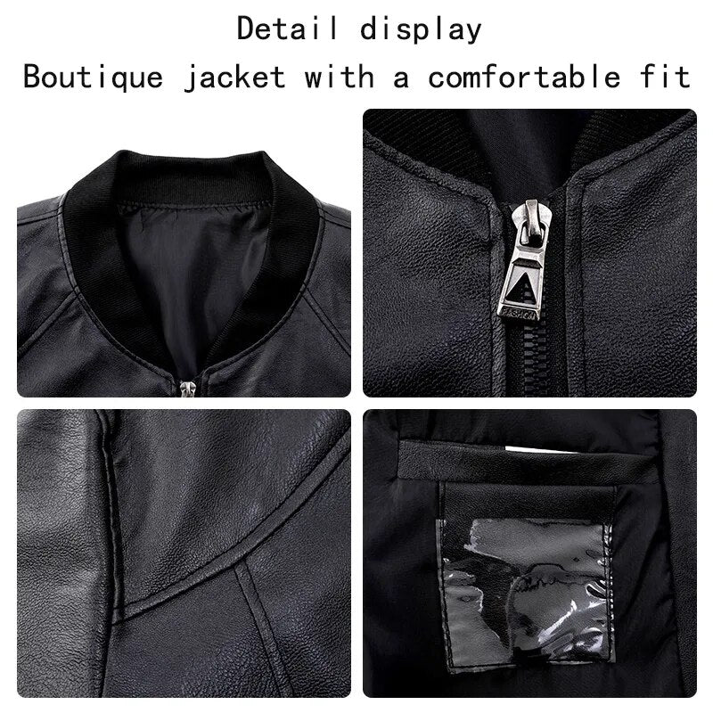 Sammy Jackson™ Biker Jas| Leren bomberjas