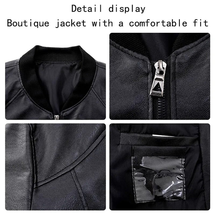 Sammy Jackson™ Biker Jas| Leren bomberjas