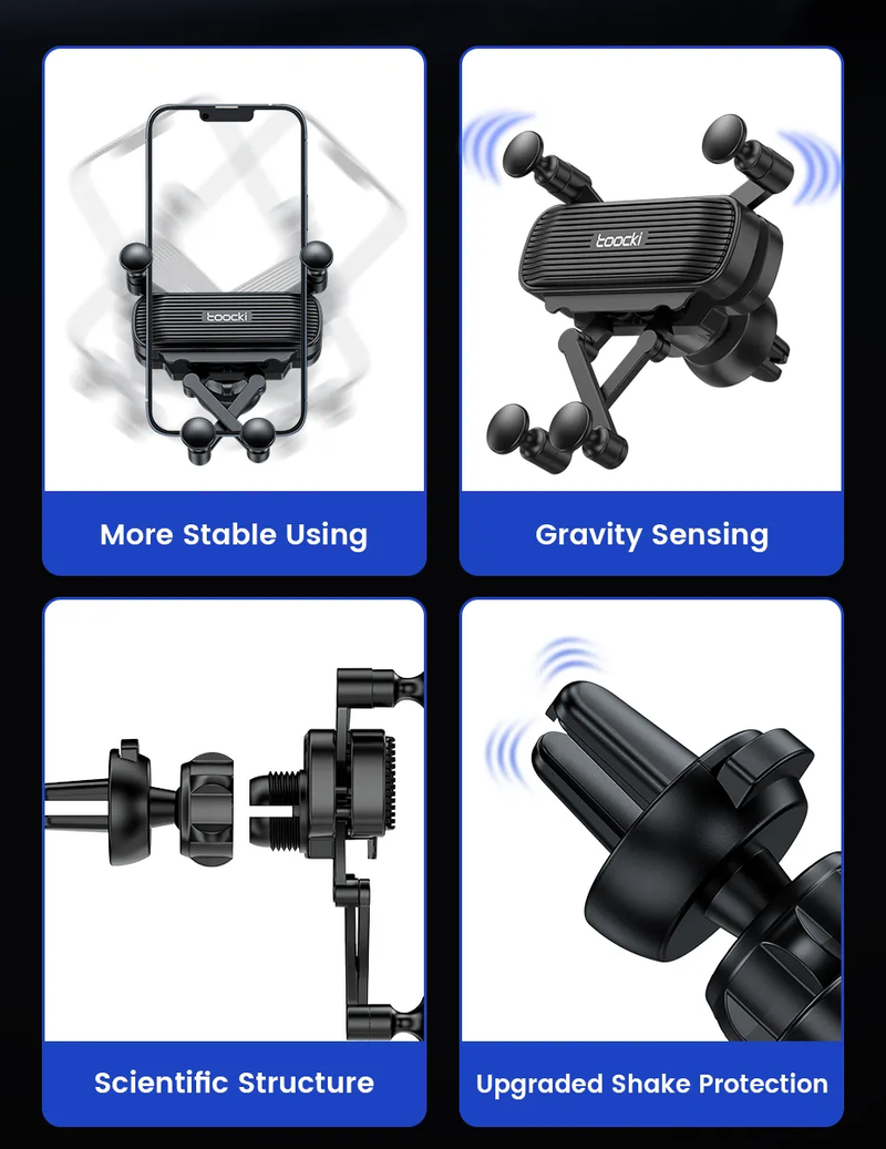 Sammy Jackson™ Car Holder | Op ventilatie gemonteerde mobiele telefoonstandaard
