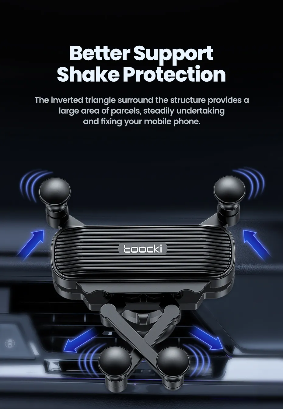 Sammy Jackson™ Car Holder | Op ventilatie gemonteerde mobiele telefoonstandaard