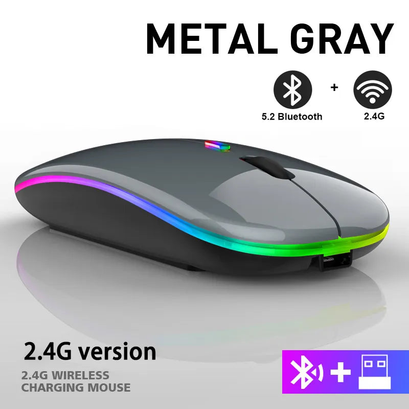 Sammy Jackson™ Wireless LED Mouse | Rechargeable Bluetooth Mouse