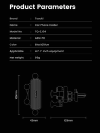 Sammy Jackson™ Car Holder | Op ventilatie gemonteerde mobiele telefoonstandaard
