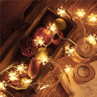Sneeuwvlok LED Lichtslinger (6 m) - FrostyTwinkle