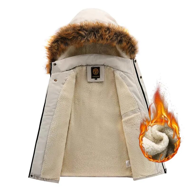 Sammy Jackson™ Winterparka met Fleecevoering | Winddicht jack met capuchon