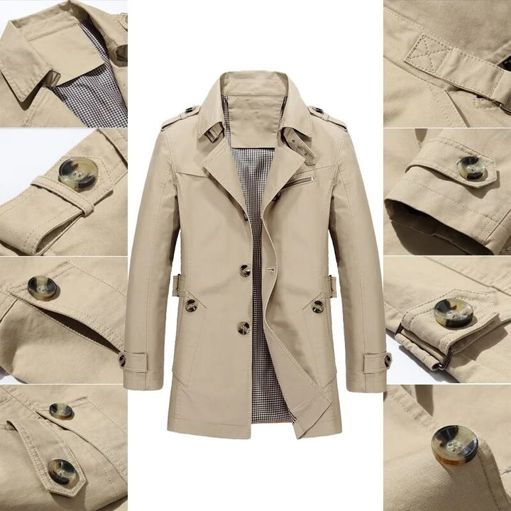 Sammy Jackson™ Płaszcz Trench | Stylowy długi płaszcz