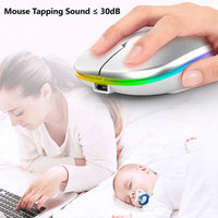 Sammy Jackson™ Wireless LED Mouse | Rechargeable Bluetooth Mouse