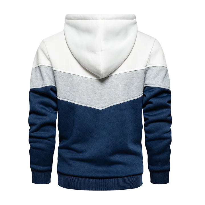 Bluza z kapturem Sammy Jackson™ Patchwork | Ciepły polar streetwear