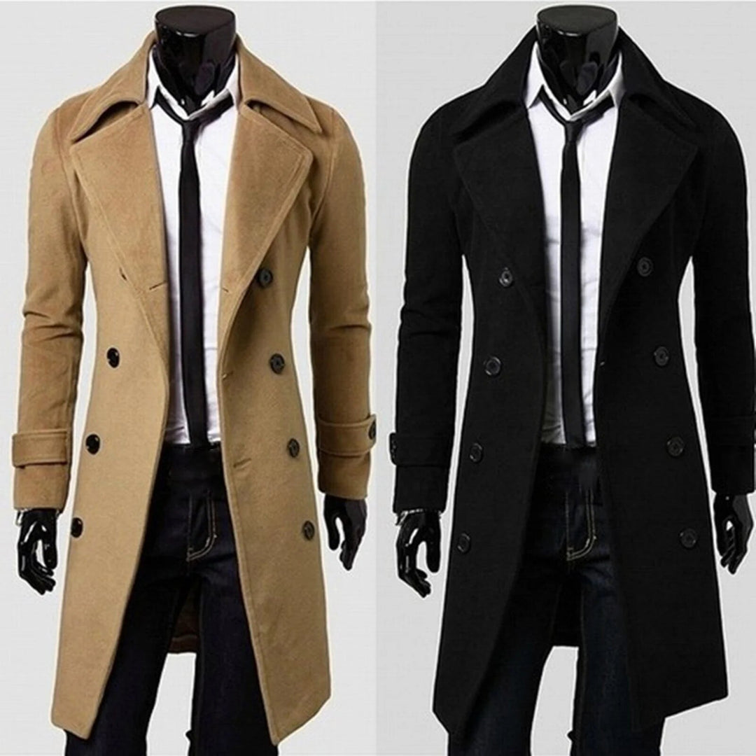 Sammy Jackson™ Britse Trenchcoat| Winddichte jas met dubbele rij knopen