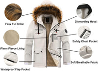 Sammy Jackson™ Winterparka met Fleecevoering | Winddicht jack met capuchon