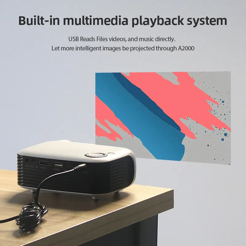 Sammy Jackson™ Mini Projector | Geniet overal van een bioscoop ervaring!