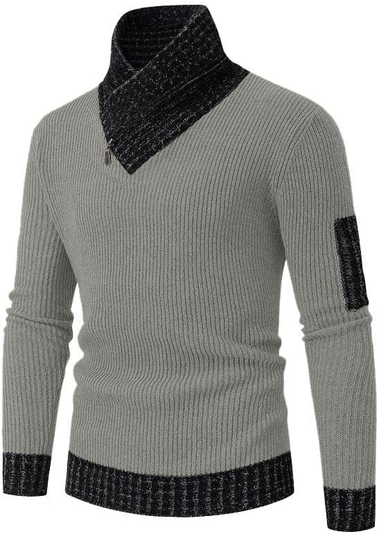 Sammy Jackson™ Casual Sweater | Vintage Wool Sweater with High Collar