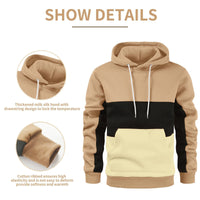 Bluza z kapturem Sammy Jackson™ Patchwork | Ciepły polar streetwear