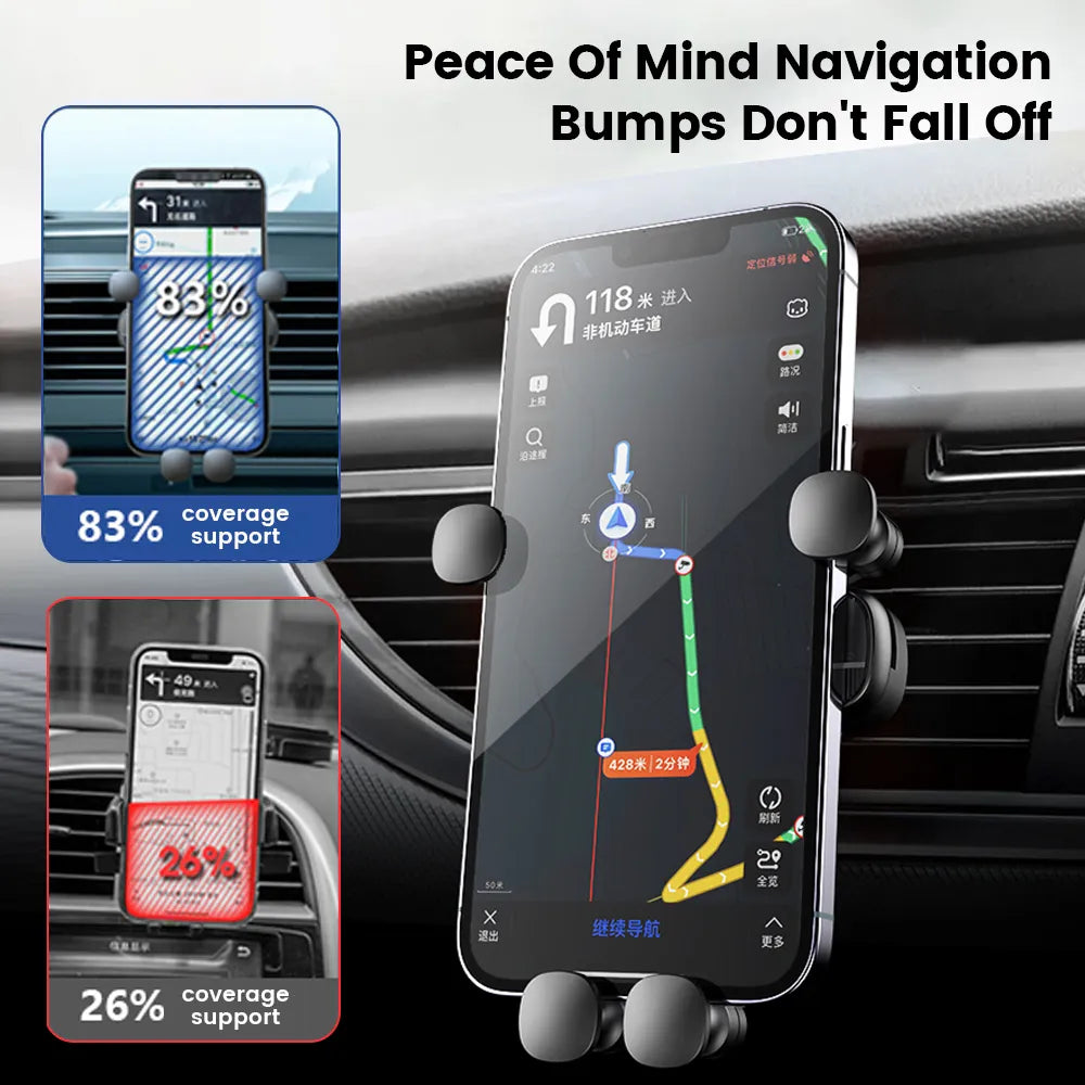 Sammy Jackson™ Car Holder | Op ventilatie gemonteerde mobiele telefoonstandaard