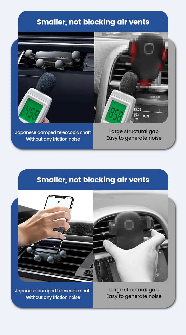 Sammy Jackson™ Car Holder | Op ventilatie gemonteerde mobiele telefoonstandaard