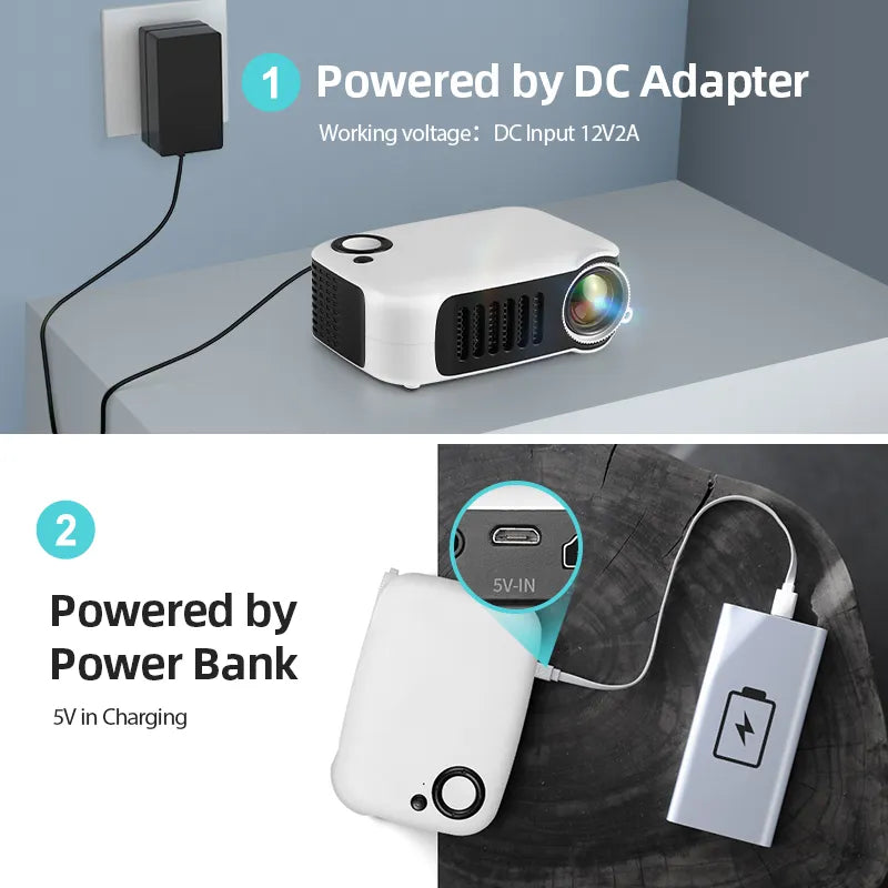 Sammy Jackson™ Mini Projector | Geniet overal van een bioscoop ervaring!