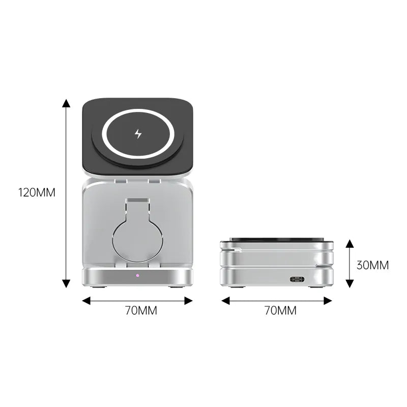 Sammy Jackson™ 3-in-1 Charging Station | Magnetic and Foldable Charger