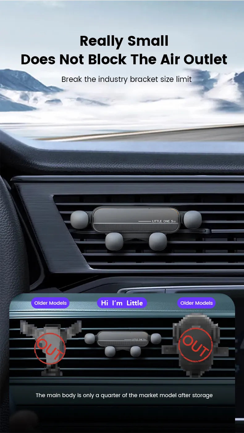 Sammy Jackson™ Car Holder | Op ventilatie gemonteerde mobiele telefoonstandaard