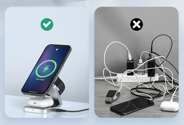 Sammy Jackson™ 3-in-1 Charging Station | Magnetic and Foldable Charger
