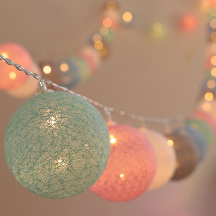 Vrolijke Katoenen Lichtgevende Ballenslinger - LumiBall