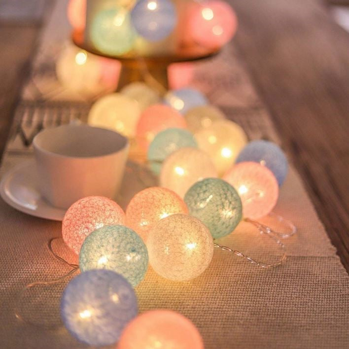Vrolijke Katoenen Lichtgevende Ballenslinger - LumiBall