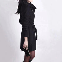 Women's Jacket with Belt & Double Button Closure – Alvara