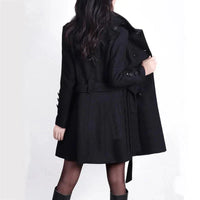 Women's Jacket with Belt & Double Button Closure – Alvara