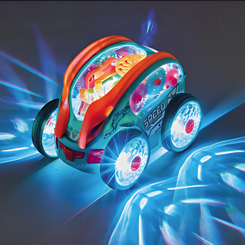LED Car with Music and Movement - SpeedySpark