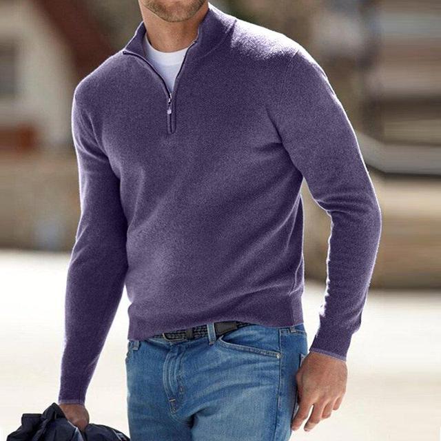 Sweter męski Merino z dekoltem w serek - Torino