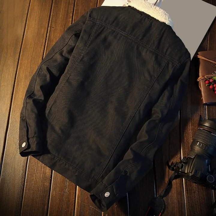 Heren Denimjas met Warme Fleecevoering – Tobias