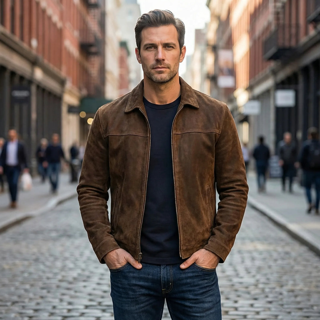 Männliche Freizeitjacke Mit Reißverschluss - Dorian
