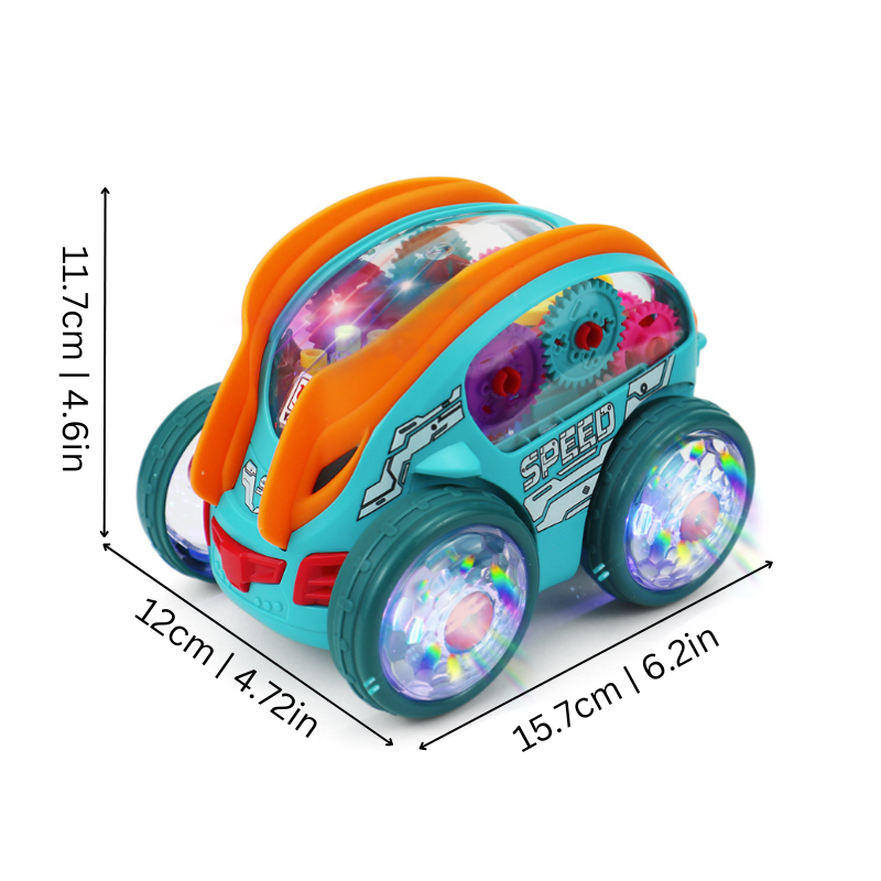 LED Car with Music and Movement - SpeedySpark