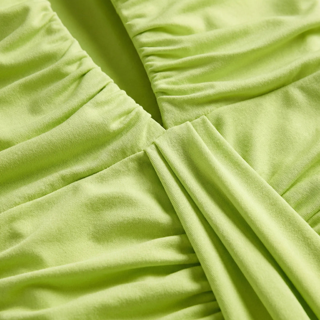 Maxikleid Mit Tiefem V Ausschnitt - Alisha