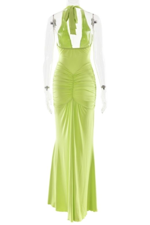 Maxikleid Mit Tiefem V Ausschnitt - Alisha