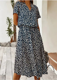 Vintage Summer Dress with Mid-Length Sleeves – Maevy
