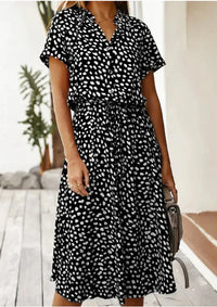 Vintage Summer Dress with Mid-Length Sleeves – Maevy