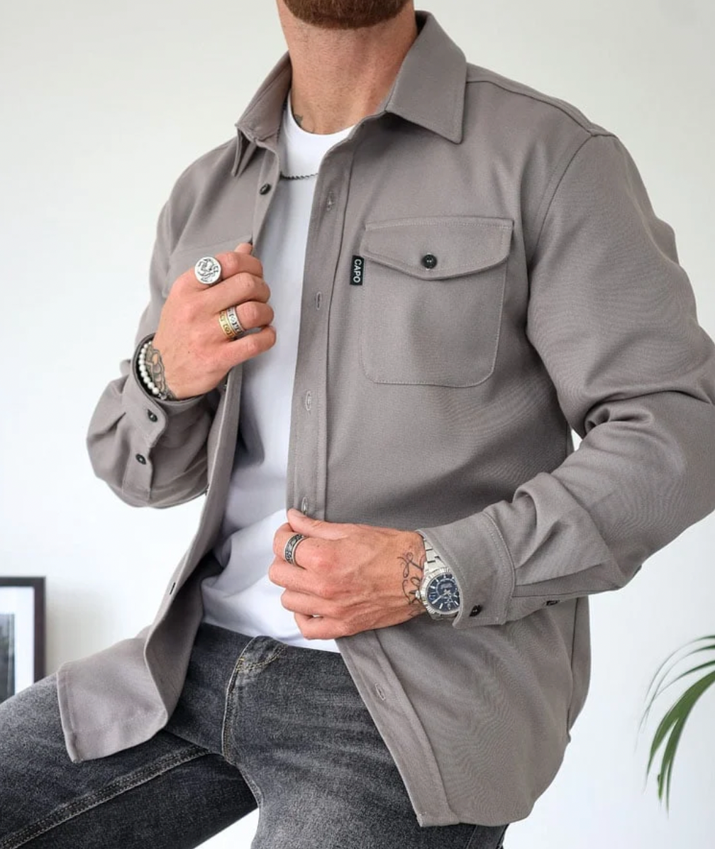 Rocco Casual Heren Overhemd – Comfortabel, Stijlvol & Perfect Voor Lente Laagjes