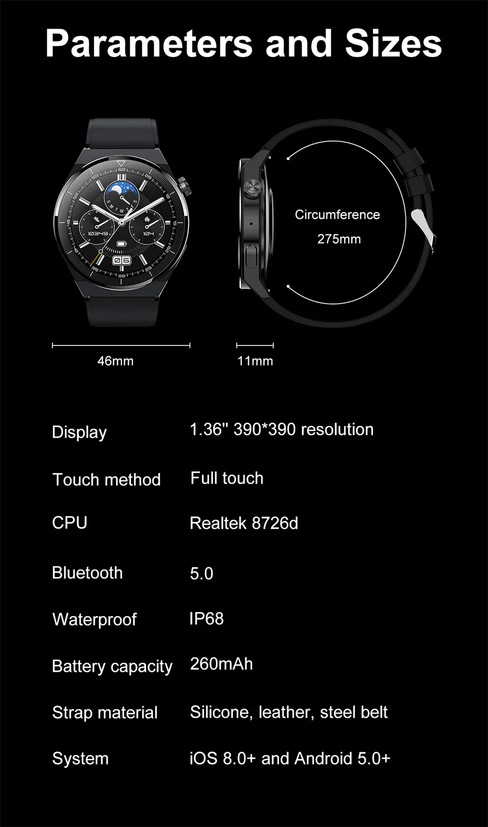 Sammy Jackson™ PRO Smartwatch | High-tech met Stijl!
