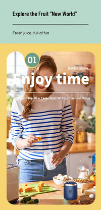 Sammy Jackson™ Portable Blender | Electric Juice Extractor