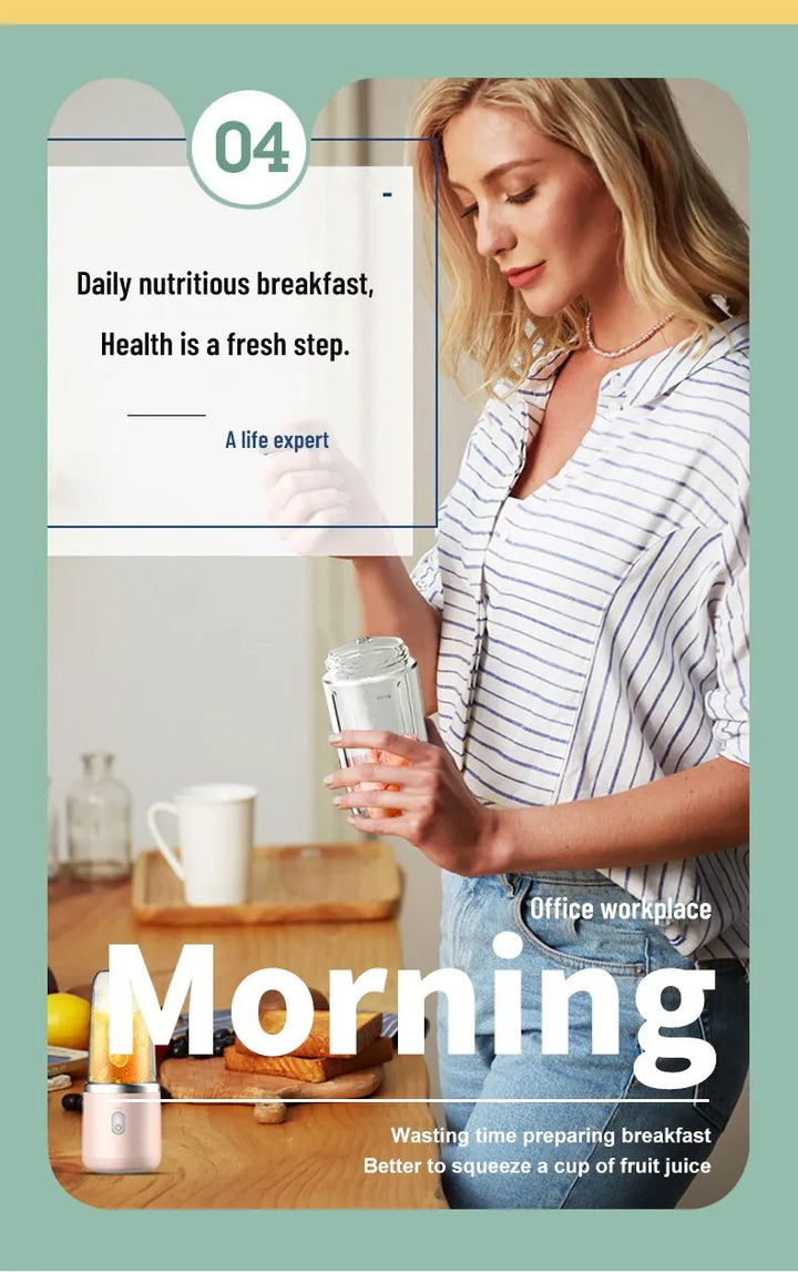 Sammy Jackson™ Portable Blender | Electric Juice Extractor